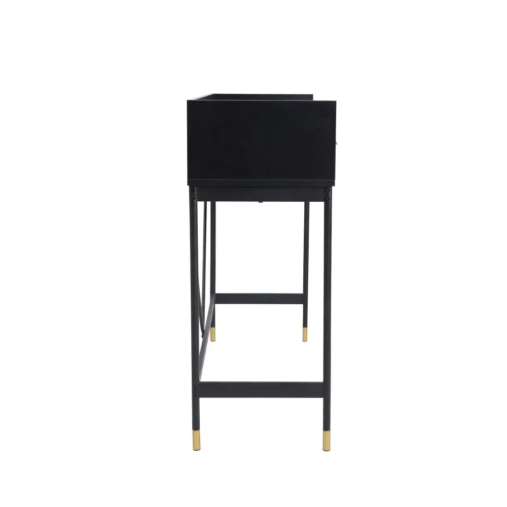 ALCONA Console Table In Matte Black - Furniture > Living Room