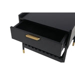 ALCONA Night Stand In Matte Black - Furniture > Living Room