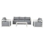 Alfresco 5-Seater Deep-Seated Patio Set – Charcoal Grey - Furniture > Outdoor