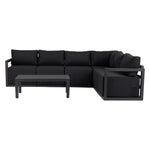 Alfresco Contemporary All-Weather Lounge Set – Charcoal Grey - Furniture > Outdoor