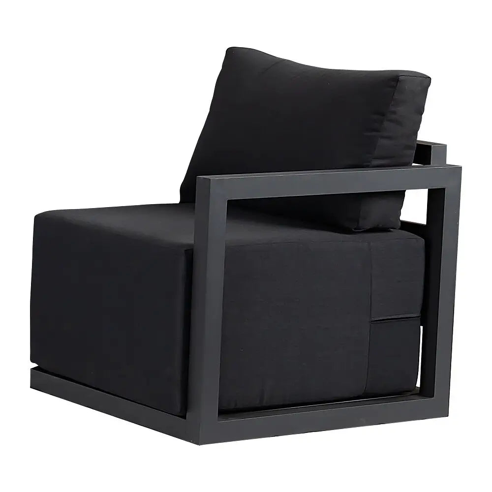 Alfresco Contemporary All-Weather Lounge Set – Charcoal Grey - Furniture > Outdoor