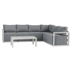 Alfresco Contemporary All-Weather Lounge Set – Charcoal Grey - Furniture > Outdoor