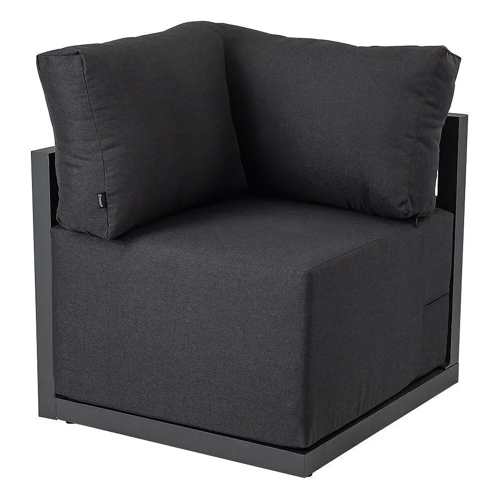 Alfresco Contemporary All-Weather Lounge Set – Charcoal Grey - Furniture > Outdoor