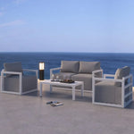 Alfresco Serenity Outdoor Lounge Set – Charcoal Grey - Furniture > Outdoor