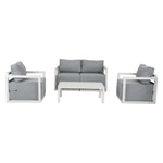 Alfresco Serenity Outdoor Lounge Set – White - Furniture > Outdoor