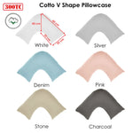 Algodon 300TC Cotton V Shape Pillowcase Pink - Home & Garden > Bedding > Pillowcases