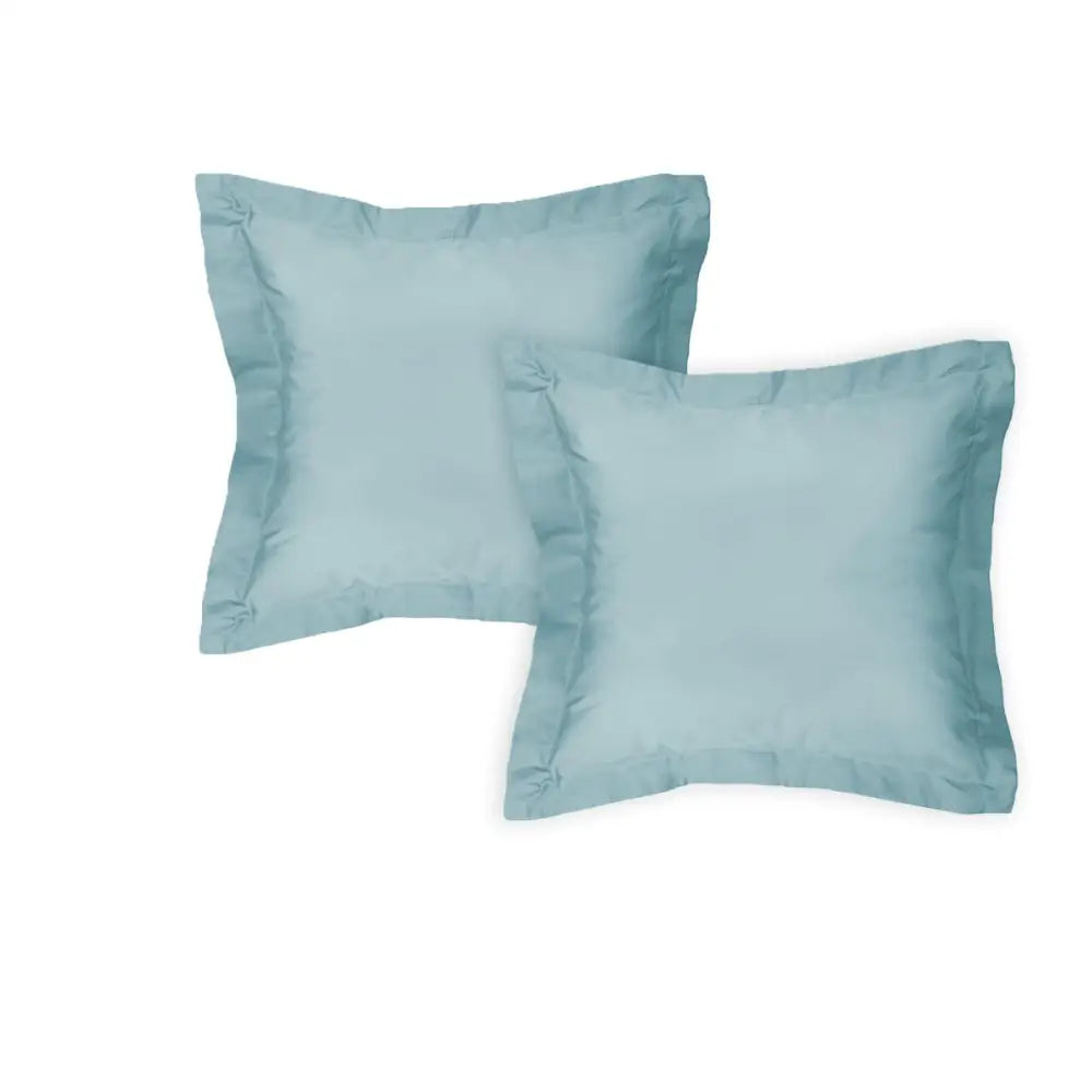 Algodon Pair of 300TC Cotton European Pillowcases Denim - Home & Garden > Bedding > Pillowcases