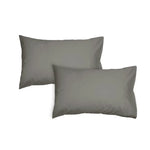 Algodon Pair of 300TC Cotton Standard Pillowcases Charcoal - Home & Garden > Bedding > Pillowcases