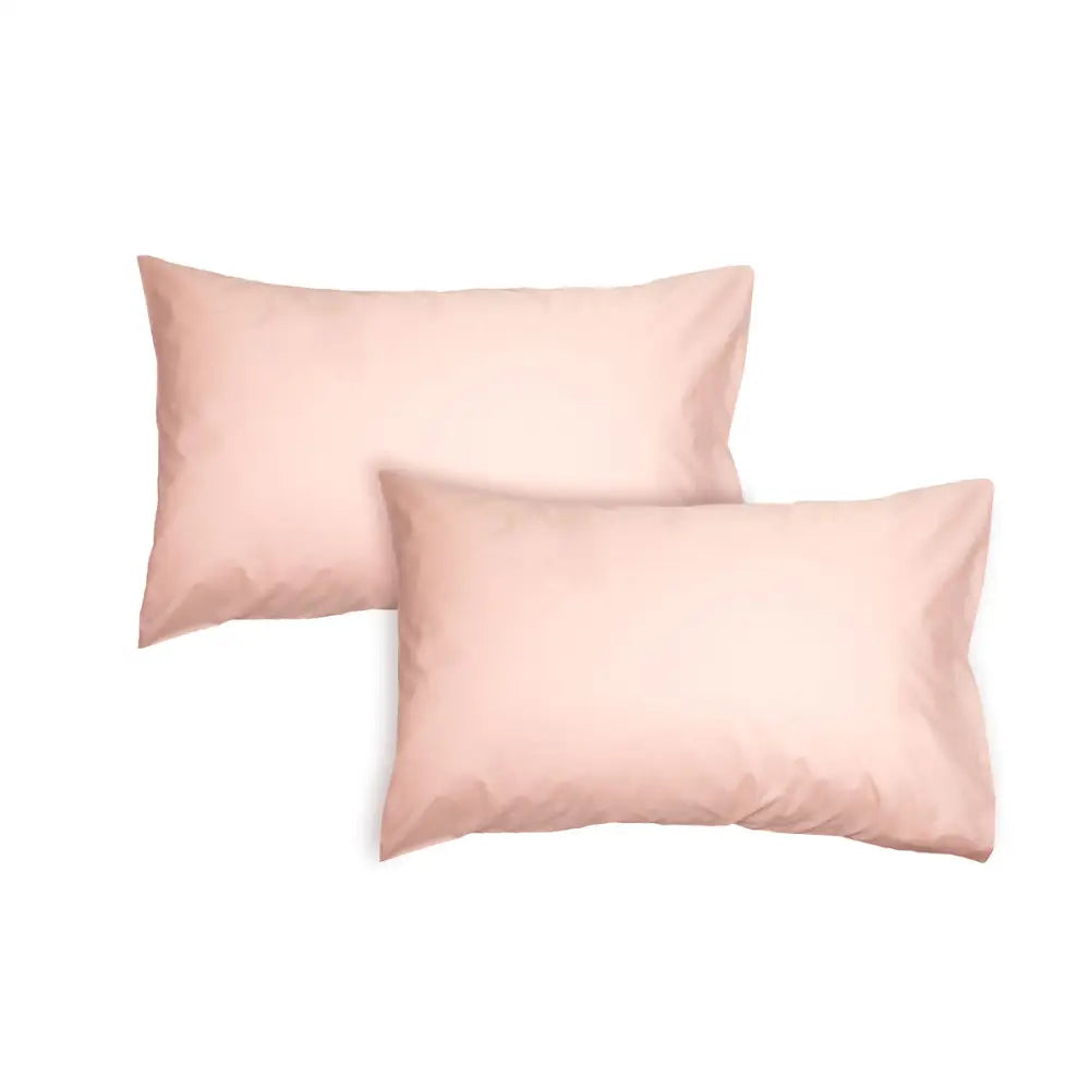 Algodon Pair of 300TC Cotton Standard Pillowcases Pink - Home & Garden > Bedding > Pillowcases