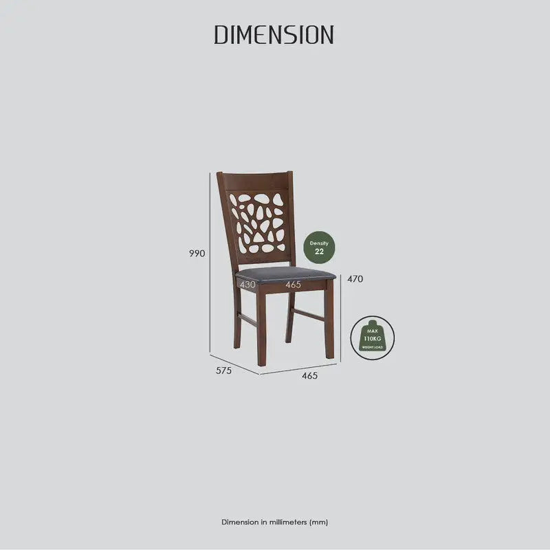 ALLEGRO Dining Table + 6x ASBEL Dining Chair - 7 Piece Dining Set - Cocoa - Furniture > Dining > Dining Set