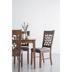 ALLEGRO Dining Table + 6x ASBEL Dining Chair - 7 Piece Dining Set - Cocoa - Furniture > Dining > Dining Set
