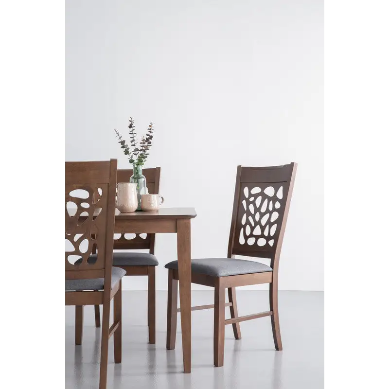 ALLEGRO Dining Table + 6x ASBEL Dining Chair - 7 Piece Dining Set - Cocoa - Furniture > Dining > Dining Set