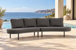 Almara Open Ends Outdoor Sofa - Charcoal - poolside lifestyle