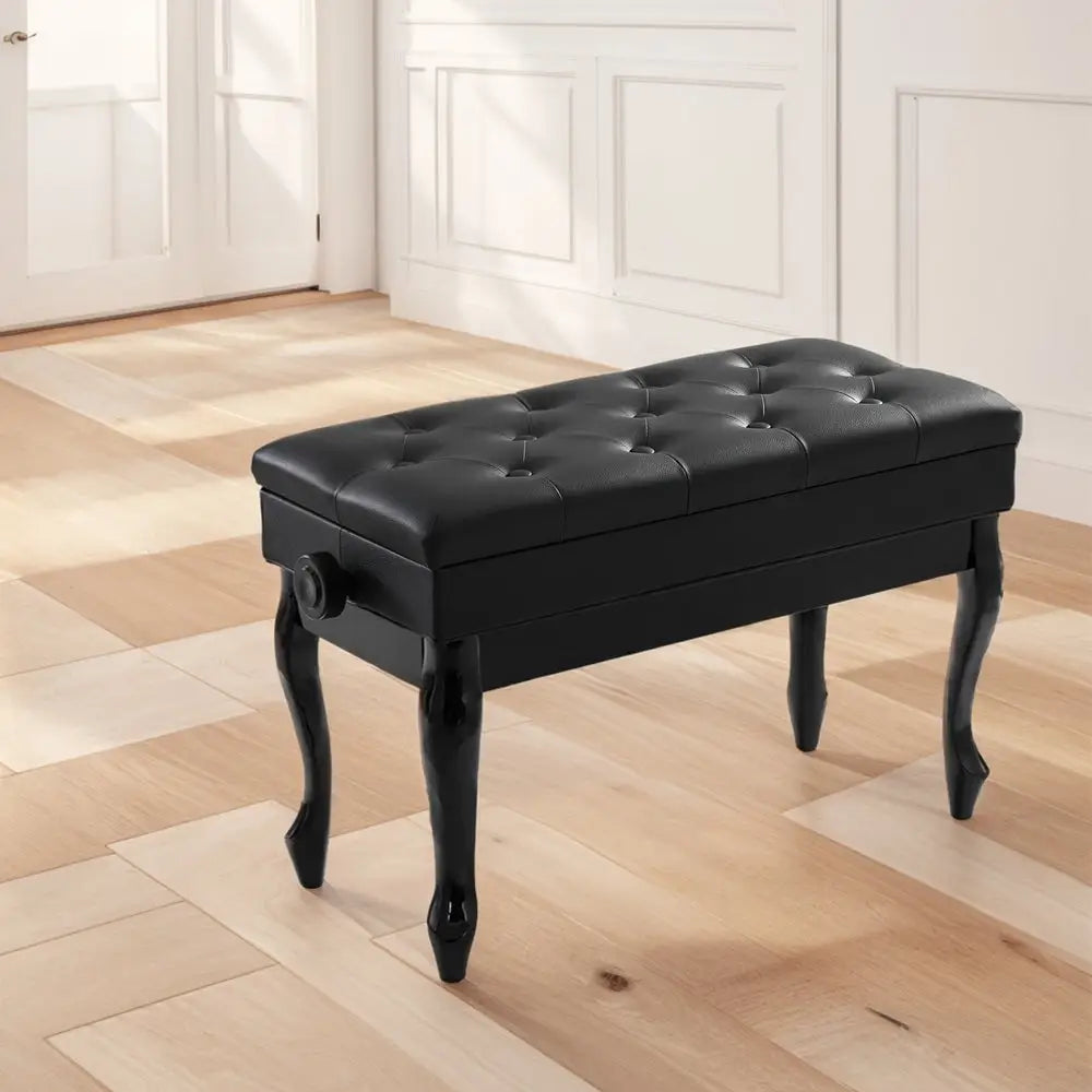 Alpha Piano Bench Stool Adjustable Height Keyboard Seat - Furniture > Bar Stools & Chairs > Table & Bar Stools