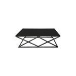 Alsea Coffee Table Black Base - Black Glass - Furniture > Living Room > Coffee Tables