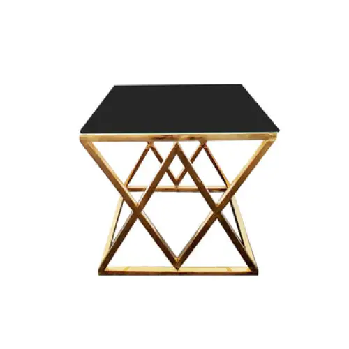 Alsea - Gold Side Table - Furniture > Living Room