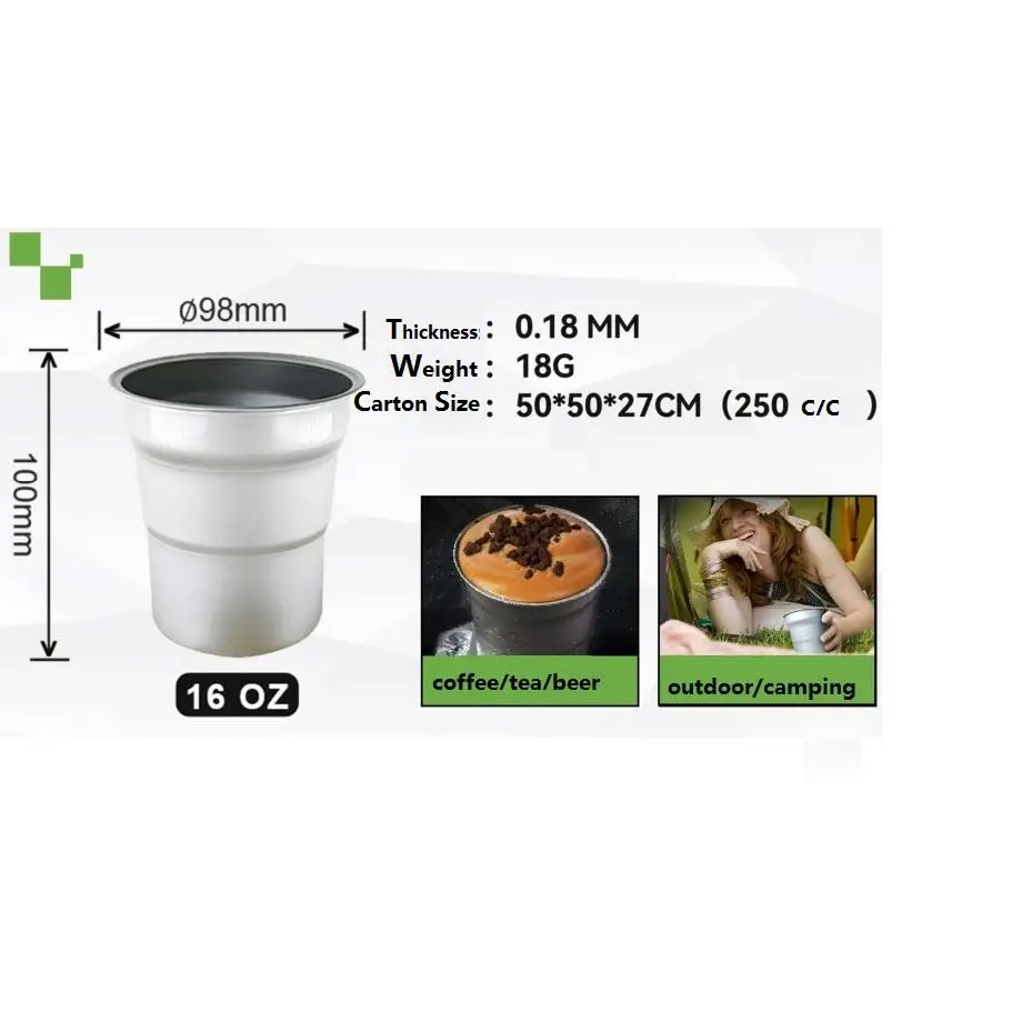 Aluminium coffee/beer cup - Home & Garden > Kitchenware
