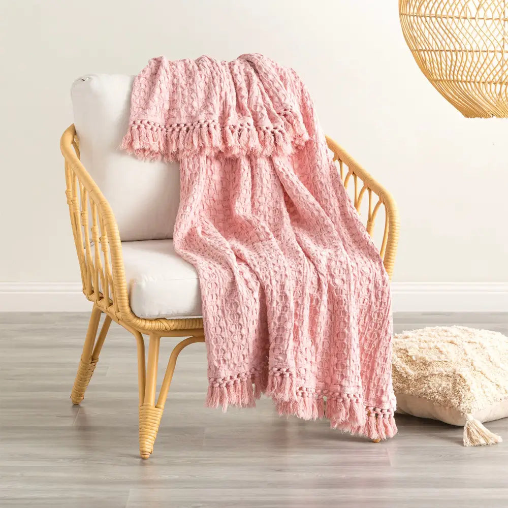 Alysian Washed Cotton Textured Sky Throw by Renee Taylor - Home & Garden > Decor > Cushions & Throws