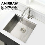 Amirra Kitchen Stainless Steel Sink 440mm x 440mm Smooth coated Silver - Home & Garden > Kitchenware