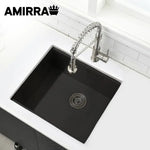 AMIRRA Kitchen Stainless Steel Sink 440mm x 440mm with Nano Coating (Silver Black) AMR-KS-101-LH - Appliances > Kitchen