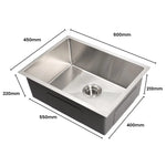 AMIRRA Kitchen Stainless Steel Sink 600mm x 450mm (Silver) AMR-KS-102-LH - Appliances > Kitchen Appliances