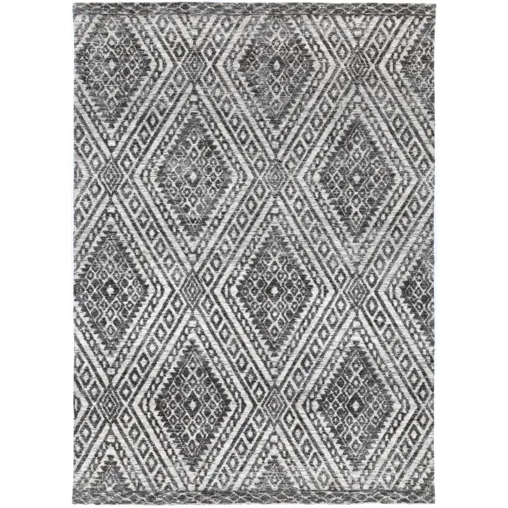 Amritsar AMRI05 Charcoal & Beige 160X230 - Home & Garden > Rugs