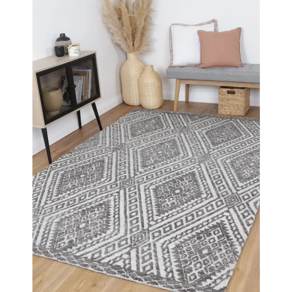 Amritsar AMRI05 Grey 160X230 - Home & Garden > Rugs