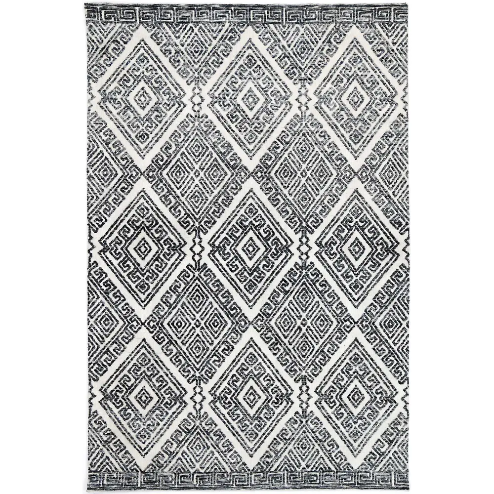 Amritsar Glenfalls Anthracite Tribal Rug 160X230 - Home & Garden > Rugs