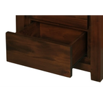 Amsterdam 2 Drawer Bedside Table (Mahogany) - Furniture > Bedroom > Bedside Tables