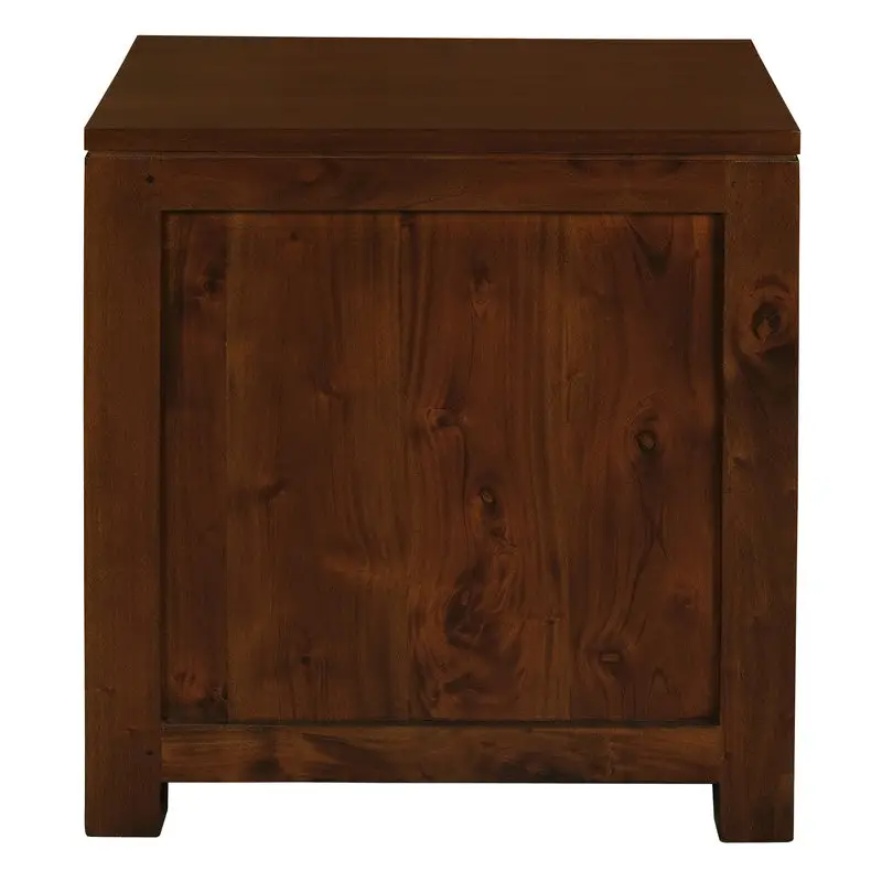 Amsterdam 2 Drawer Bedside Table (Mahogany) - Furniture > Bedroom > Bedside Tables