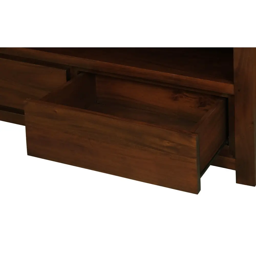 Amsterdam 2 Drawer Entertainment Unit (Mahogany) - Home & Garden > Home & Garden Others
