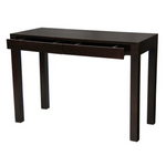 Amsterdam Solid Mahogany Timber 2 Drawer Desk (Chocolate) - Home & Garden > Home Office Accessories