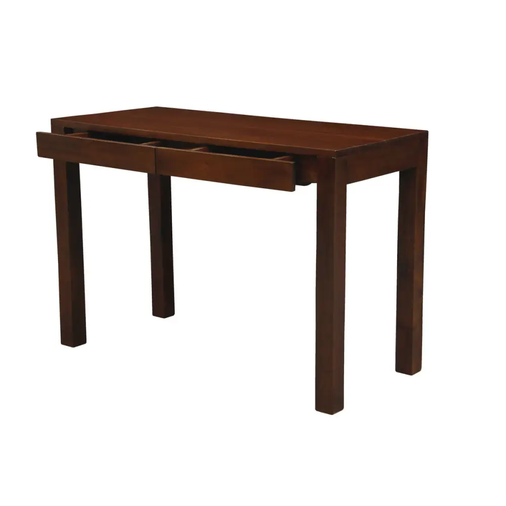 Amsterdam Solid Mahogany Timber 2 Drawer Desk (Mahogany) - Home & Garden > Home Office Accessories