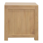 Amsterdam Solid White Cedar 2 Drawer Bedside (Natural) - Furniture > Bedroom > Bedside Tables