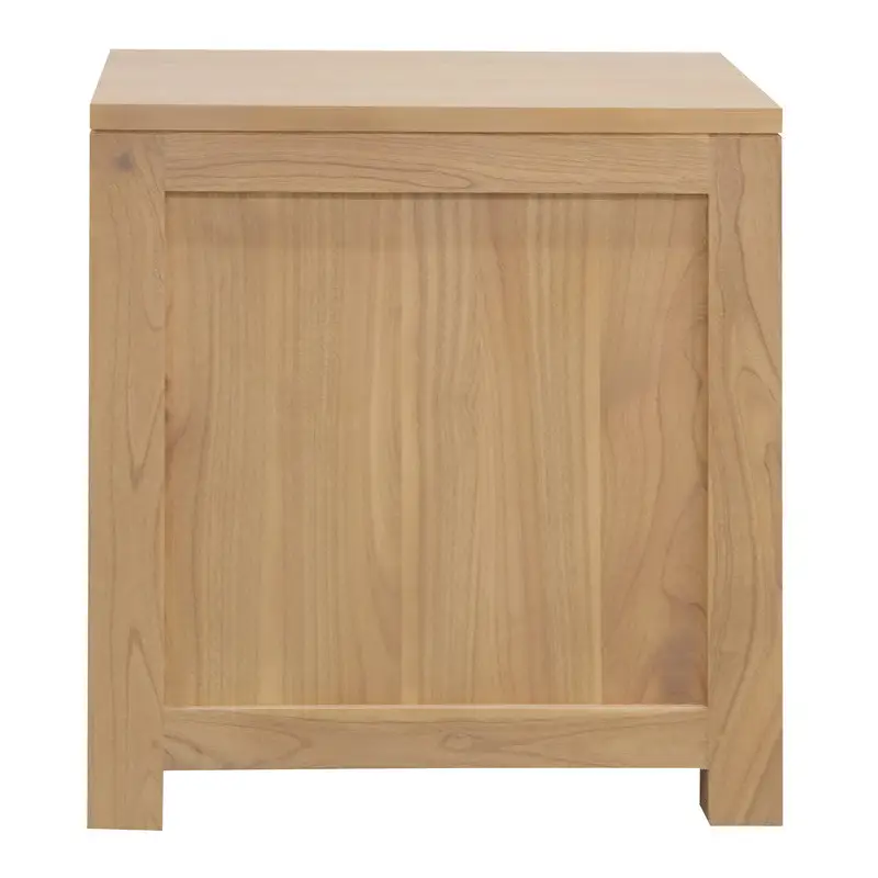 Amsterdam Solid White Cedar 2 Drawer Bedside (Natural) - Furniture > Bedroom > Bedside Tables