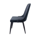 Anika 7pc Dining Set 180cm Table 6 Fabric Chair - Charcoal Smoke - Furniture > Dining