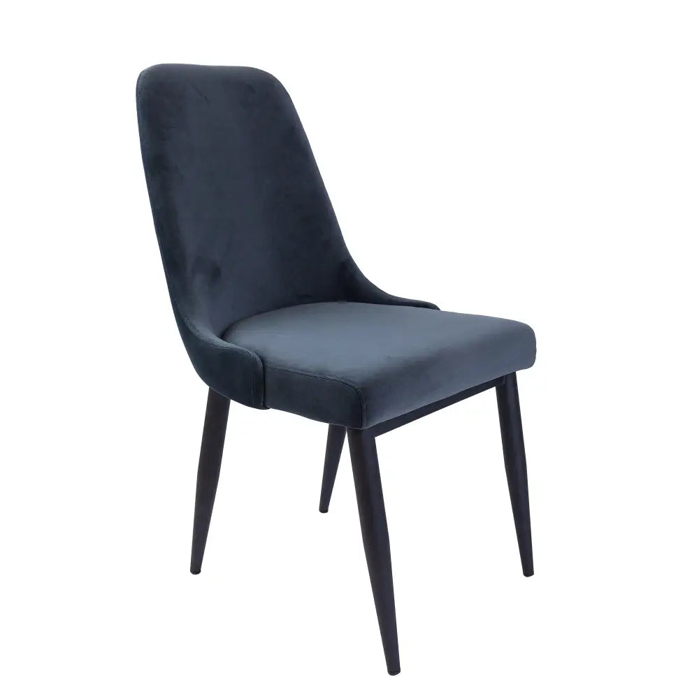 Anika 7pc Dining Set 180cm Table 6 Fabric Chair - Charcoal Smoke - Furniture > Dining