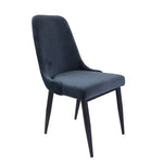 Anika 7pc Dining Set 180cm Table 6 Fabric Chair - Charcoal Smoke - Furniture > Dining