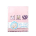 Animal Pink Embroidered Polar Fleece Baby Blanket 80 x 100 cm - Home & Garden > Bedding