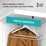 Antbox Cubes Storage Folding Cabinet Wardrobe With 9 Grids&6 Doors &1 Hanger - Home & Garden > Storage > Clothing &