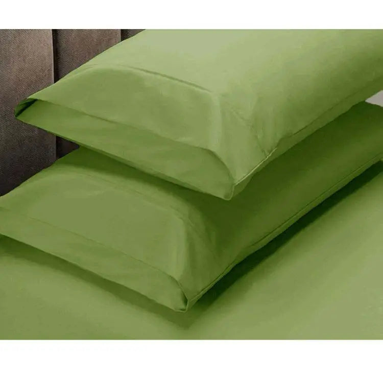 Apartmento 225TC Fitted Sheet Set King Lime plus 2 Pillowcases - Home & Garden > Bedding