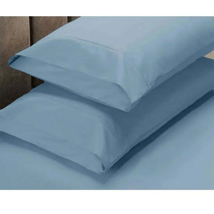Apartmento 225TC Fitted Sheet Set King Sky plus 2 Pillowcases - Home & Garden > Bedding
