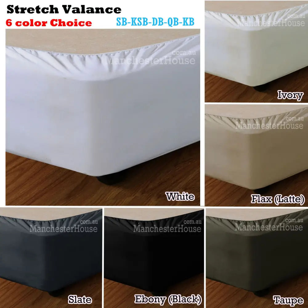 Apartmento Stretch Valance Slate DOUBLE - Home & Garden > Bedding