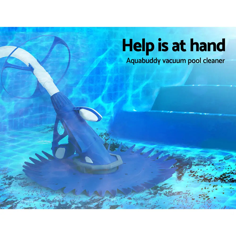 Aquabuddy Pool Cleaner Automatic Vacuum Floor Climb Swimming Wall Pool 10M Hose - Home & Garden > Pool & Accessories