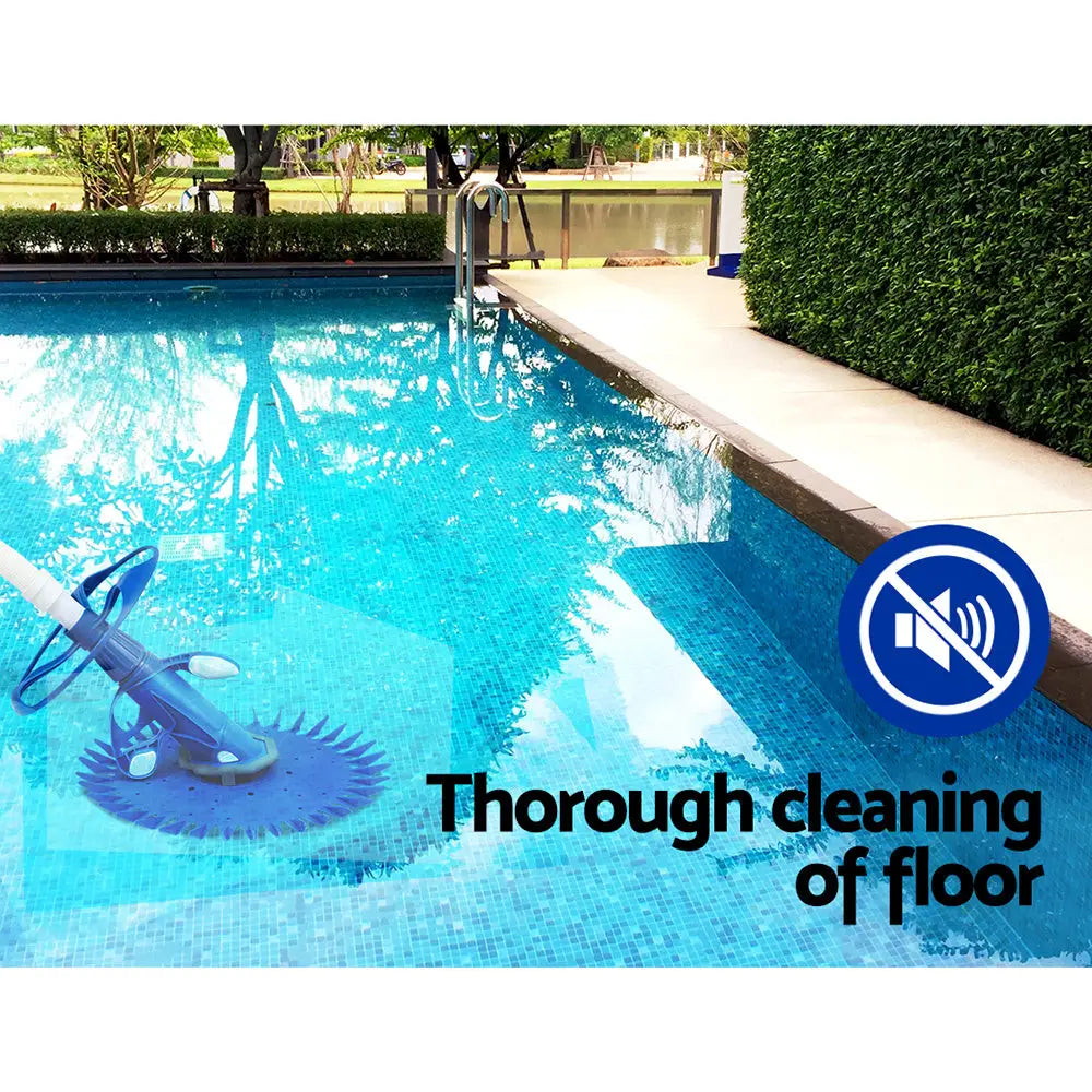 Aquabuddy Pool Cleaner Automatic Vacuum Floor Climb Swimming Wall Pool 10M Hose - Home & Garden > Pool & Accessories