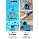 Aquabuddy Pool Cleaner Automatic Vacuum Floor Swimming Climb Wall Inground 10M - Home & Garden > Pool & Accessories
