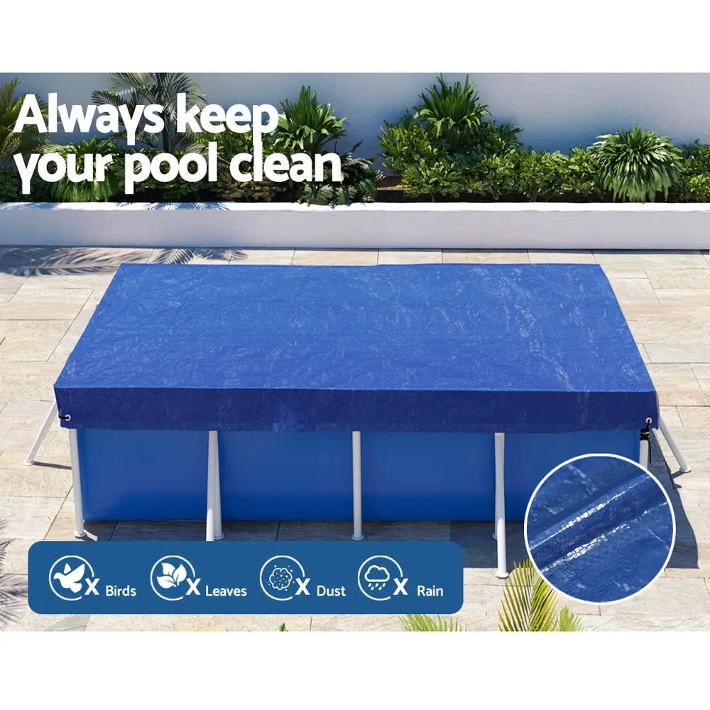 Aquabuddy Pool Cover 3x2m Above-ground Swimming Pool Blanket Blue - Home & Garden > Pool & Accessories