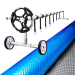 Aquabuddy Pool Cover 500 Micron 10.5x4.2m Swimming Pool Solar Blanket 5.5m Roller - Home & Garden > Pool & Accessories