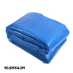 Aquabuddy Pool Cover 500 Micron 10.5x4.2m Swimming Pool Solar Blanket 5.5m Roller - Home & Garden > Pool & Accessories