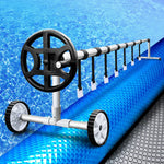 Aquabuddy Pool Cover 500 Micron 10x4m Silver Swimming Pool Solar Blanket 4m Roller - Home & Garden > Pool & Accessories